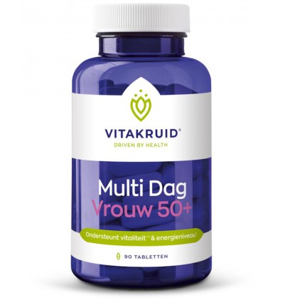 Vitakruid Multi Dag Vrouw 50+ 100% Vegan 90 stuks